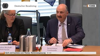 Sachverständige bewerten Rentenanpassung 2022 unterschiedlich [upl. by Alfons371]