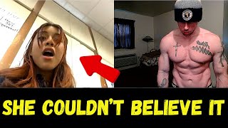 Shocked Girls React to MAN Physique Aesthetics OmegleOmeTV [upl. by Atalanti]