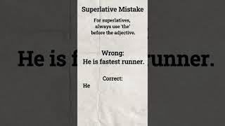 Comparatives amp Superlatives Common Mistakes learnenglish englishlanguage english englishgrammar [upl. by Adnwahsal]