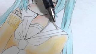 VOCALOID〜初音ミク描いてみた〜２ [upl. by Yetty]