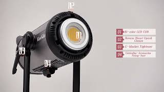 Tolifo KW200B PRO COB LED Studio Light Unboxing [upl. by Yrtnej]