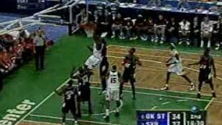 Jeremy McNeil Dunk vs Oklahoma St 2003 NCAA tournament [upl. by Anehsat]