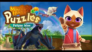 Monster Hunter Puzzles Felyne Isles Nargacuga theme モンーハンーパズル アイルーアイランド ナルガクルガ BGM [upl. by Yecak154]