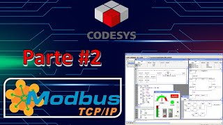 📡 Crear comunicacion MODBUS TCPIP en ⌨️ CODESYS 💻PLC y HMI  Software GRATIS [upl. by Ikcaj]