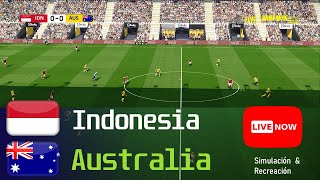 LANGSUNG Indonesia vs Australia  Kualifikasi Kejuaraan Dunia 2026 • Simulasi permainan [upl. by Yellat52]