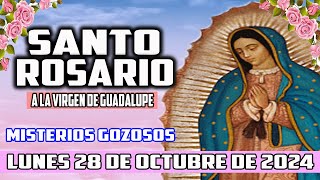 Rosario a la VIRGEN DE GUADALUPE de Hoy lunes 28 de octubre 💖 MISTERIOS GOZOSOS [upl. by Anatlus955]