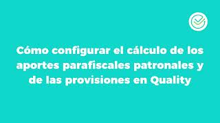 Cómo configurar los devengados que afectan los aportes y provisiones [upl. by Pennie]