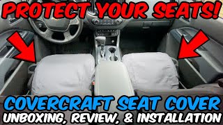 Covercraft SeatSaver Seat Covers  Full Review and Installed on my Colorado [upl. by Goodman]