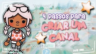 COMO CRIAR UM CANAL AESTHETIC DE TOCA LIFE 🎀 com voz🎙️  Toca Life Lu [upl. by Jar]