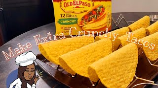 Make EXTRA CRUNCHY TACO SHELLS 🌮 for TACO TUESDAY  TACO RECIPE  TACO with GROUND BEEF 🌮 [upl. by Ayeki]