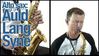 Saxophone Instrumental  Auld Lang Syne on Alto Sax by Sax School [upl. by Hamlen223]