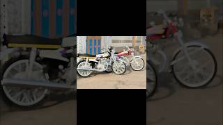 Honda cg 125 2002 and 2020 honda n125 125c modified modification say mashallah [upl. by Aidne]