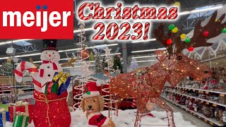 2023 MEIJER CHRISTMAS DECOR Full Store Walkthrough 4k [upl. by Hajile]