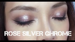 Rose Chrome Lids  MAC Dazzleshadow Liquid Tutorial feat Love Yourself [upl. by Jona]