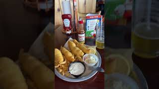 Fish and chips 😍👍😋 at Hooters in Costa Mesa [upl. by Eimrej]