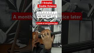 I Brindisi double octaves after a month of slow practice practice violinist violintechnique [upl. by Elyn302]