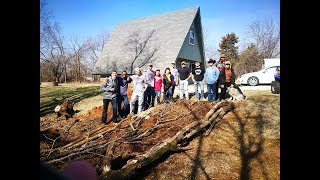 A Hugelkultur Built in Oklahoma  Selfwatered Raised Bed for Gardening amp Stormwater Management [upl. by Eteragram596]