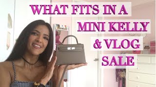 What Fits in an HERMES Mini Kelly Price amp Vlog Sale [upl. by Florance771]