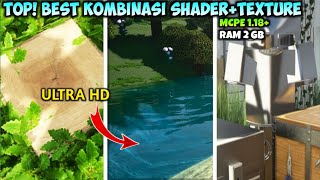 Akhirnya Best Kombinasi ShadersampTexture pack Mcpe 118 Realistic Dan Smooth  RTX OnNo Lagh [upl. by Adriene]