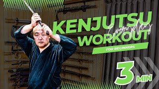 3 MIN Everyday Kenjutsu Workout For Beginners [upl. by Hassin]