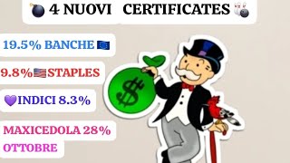 💰4 CERTIFICATES DOPO IL TAGLIO DEI TASSI✂️📊 dividendi trading bnpparibas soldi finanza money [upl. by Nojel]