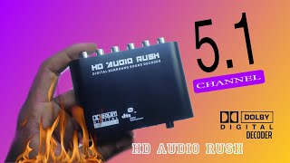 51 HD Audio rush Box Surround DECODER Dolby digital optical experiment review diyunboxing ncs [upl. by Suitangi777]