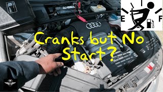 Vehicle Cranks but No Start Symptoms Tips on HowTo Diagnose and Check for Fail Fuel Pump Failure [upl. by Gena]