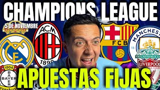 CHAMPIONS LEAGUE PRONOSTICOS 5 de noviembre [upl. by Aronoff436]