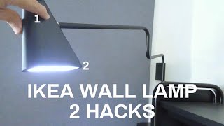 Ikea Wall Lamp 2 hacks [upl. by Aerehs]