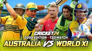 Australia v World XI  2005 Edition  Cricket 24 [upl. by Addis]