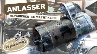 Porsche 911 SC G Modell  Anlasser reparieren Was ist ein Magnetschalter [upl. by Novonod]