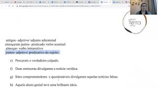 APRENDA NA PRÁTICA Correção de exercícios Análise sintática do Período Simples [upl. by Rainah453]