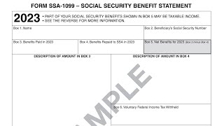 Form SSA1099 walkthrough Social Security Benefit Statement [upl. by Scherle43]