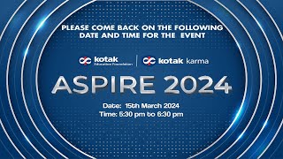 Kotak Kanya Scholarship  ASPIRE 2024 [upl. by Etteneg95]