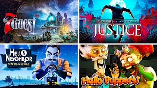 VR Suspense  Marathon  The 7th Guest  Vampire the Masquerade  Hello Neighbor VR  Hello Puppets [upl. by Tirzah]