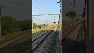 Tambaram Ramanathapuram Special Fare Express crossing at Sathirakudi [upl. by Afatsum]