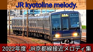 2022年度 JR京都線接近メロディ集 JR kyotoline melody JR京都線接近メロディ [upl. by Yauq]