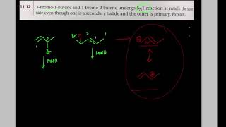 Problem 1112 McMurry rates of SN1 reactions [upl. by Halullat]