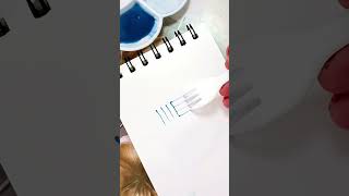 Satisfying Calligraphy with Fork calligraphy handlettering lettering moderncalligraphy writing [upl. by Guibert158]