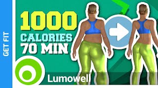 Full Body Toning And Weight Loss  1000 Calorie Workout Cardio [upl. by Wesley634]