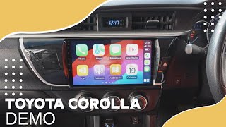 Demonstration After Installing an Apple Carplay On Toyota Corolla 2013 [upl. by Nelo]