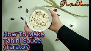 Easy Homemade Tahini sauce Recipe taratorshawarma falafel fish [upl. by Solahcin]