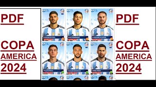 Descarga PDF para imprimir todas las figuritas COPA AMERICA 2024 [upl. by Nyssa]