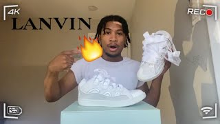 LANVIN CURB LEATHER SNEAKER REVIEW  TRY ON  THESE ARE SO HARD 🤯😳🔥 [upl. by Harbot]