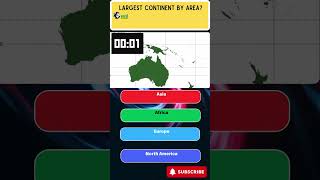 Largest continent by area amazingfacts factfinder interestingfacts shorts [upl. by Ivel]