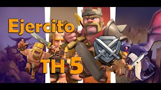 Mejor Ejercito TH5  Ayuntamiento 5  Subida de Copas  2021  Clash of Clans [upl. by Aicineohp185]