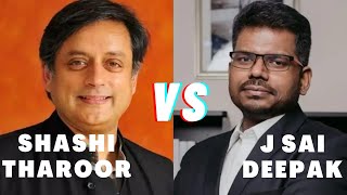 Shashi Tharoor vs J Sai Deepak  Nationalism  Colonialism  Hindutva  Savarkar  PluralIndia [upl. by Silma126]