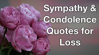 16 Sympathy amp Condolence Quotes For Loss [upl. by Yendyc]