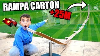 ¡MEGA RAMPA DE CARTON PARA COCHES DE 25M [upl. by Laubin]