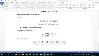 TABLA DE FRECUENCIA DATOS AGRUPADOS con Promedio paso a paso [upl. by Alcott644]